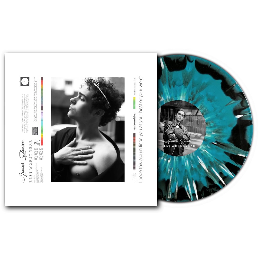 ‘Best Worst Year’ is available on 1xLP 160g indie exclusive turquoise, white and black splatter vinyl ⏺️ Exclusive to independent retailers that sell music 🎶 #BestWorstYearVinyl