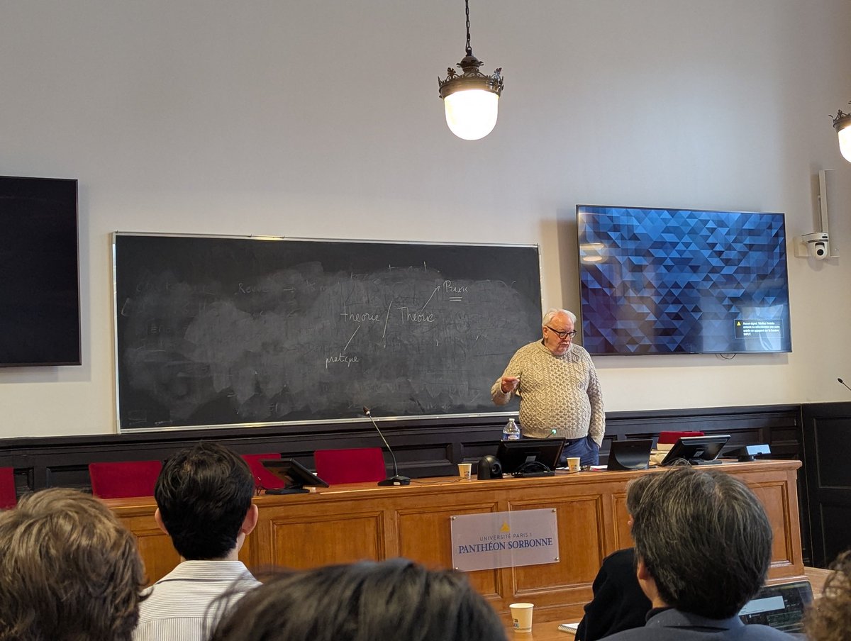 devalski's tweet image. Étienne Balibar, "Travail et capital : pour une axiomatique non-marxienne," Sorbonne