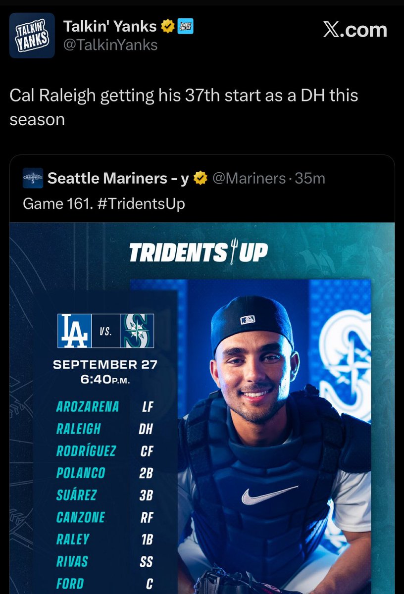 I wonder if the biggest Mariners account on this app is updating their fans about everything that happens with Aaron judge