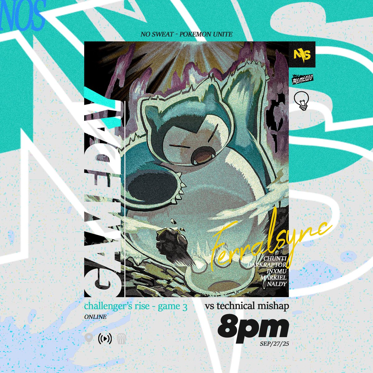 ggnosweat's tweet image. Fecha 3 aquí vamos😤⚡ #ChallengersRise 

6PM 🇲🇽🇨🇷🇬🇹 | 7PM 🇨🇴 | 8PM 🇵🇷🇺🇸🇩🇴🇨🇱 
📺: twitch.tv/unite_academy