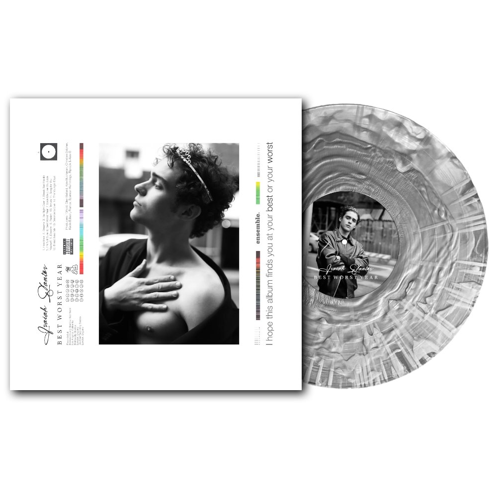 So excited about this one!! ‘Best Worst Year’ has been pressed as a <a href="/BloodRecords/">r knight</a> exclusive on real liquid filled splatter vinyl  ⏺️ This is extremely limited to 1,000 copies and hand numbered. Order here: blood-records.co.uk/products/isaia… 🎶 #BestWorstYearVinyl