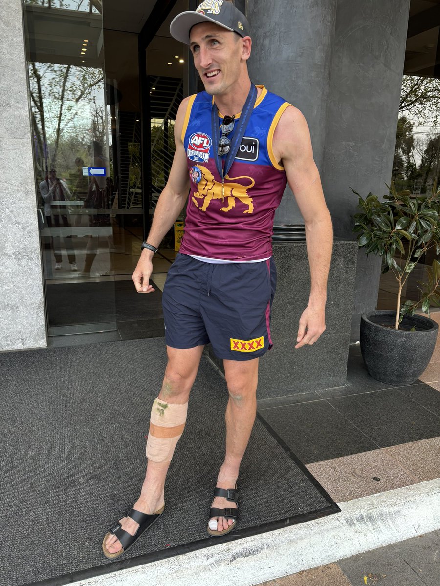 Andrew McCormack (@_amccormack7) on Twitter photo Oscar McInerny the morning after in playing jumper and shin guard still strapped to his leg.
The Big O with his own Premiership medal <a href="/sunriseon7/">Sunrise</a> <a href="/7AFL/">7AFL</a> <a href="/7NewsMelbourne/">7NEWS Melbourne</a> <a href="/7NewsBrisbane/">7NEWS Queensland</a> #AFLGF Oscar McInerny the morning after in playing jumper and shin guard still strapped to his leg.
The Big O with his own Premiership medal <a href="/sunriseon7/">Sunrise</a> <a href="/7AFL/">7AFL</a> <a href="/7NewsMelbourne/">7NEWS Melbourne</a> <a href="/7NewsBrisbane/">7NEWS Queensland</a> #AFLGF