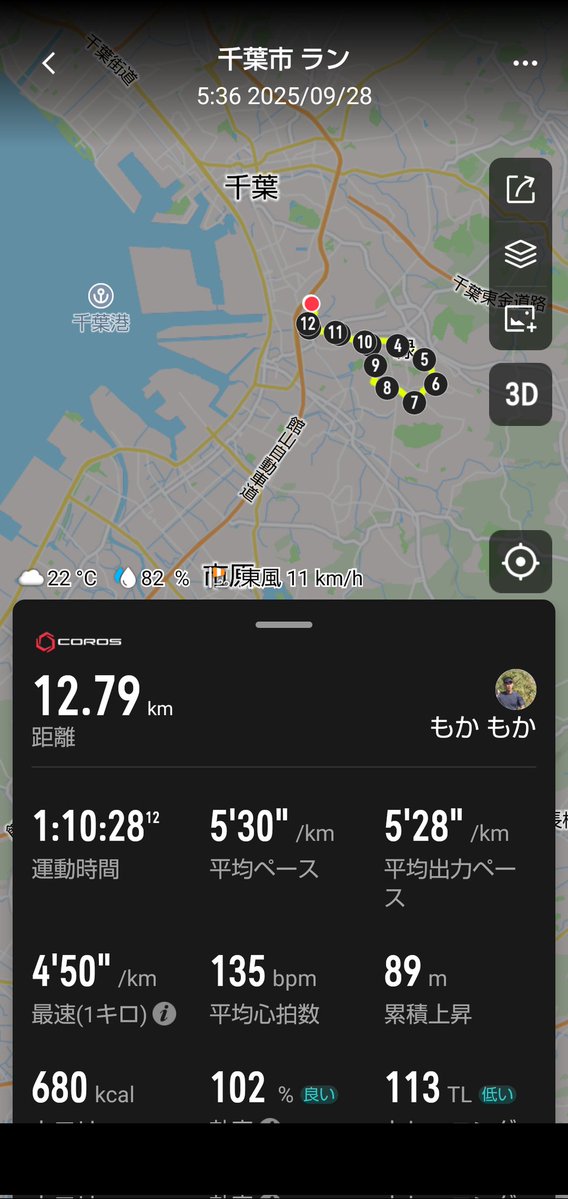 朝ラン12.8㎞。いつものコースを、ようやく今週初の早起きw
このあと子供の習い事先がコミュニティーセンターなので、預けている間に併設のジムトレ予定。