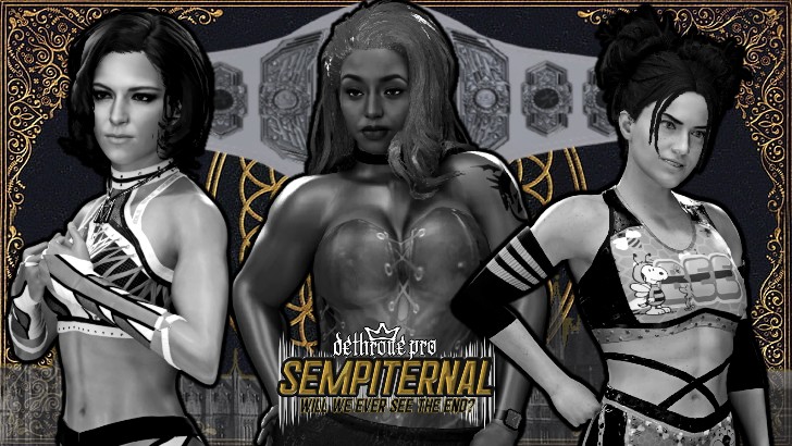 Well I guess it's now official former Dethrone Pro General Manager Fasha Hellsing has insert herself into the Queendom Championship match as her final order as GM. What does that mean for the GM spot? Well never less it's Duerte vs Hellsing vs Barrett for the Queendom title.