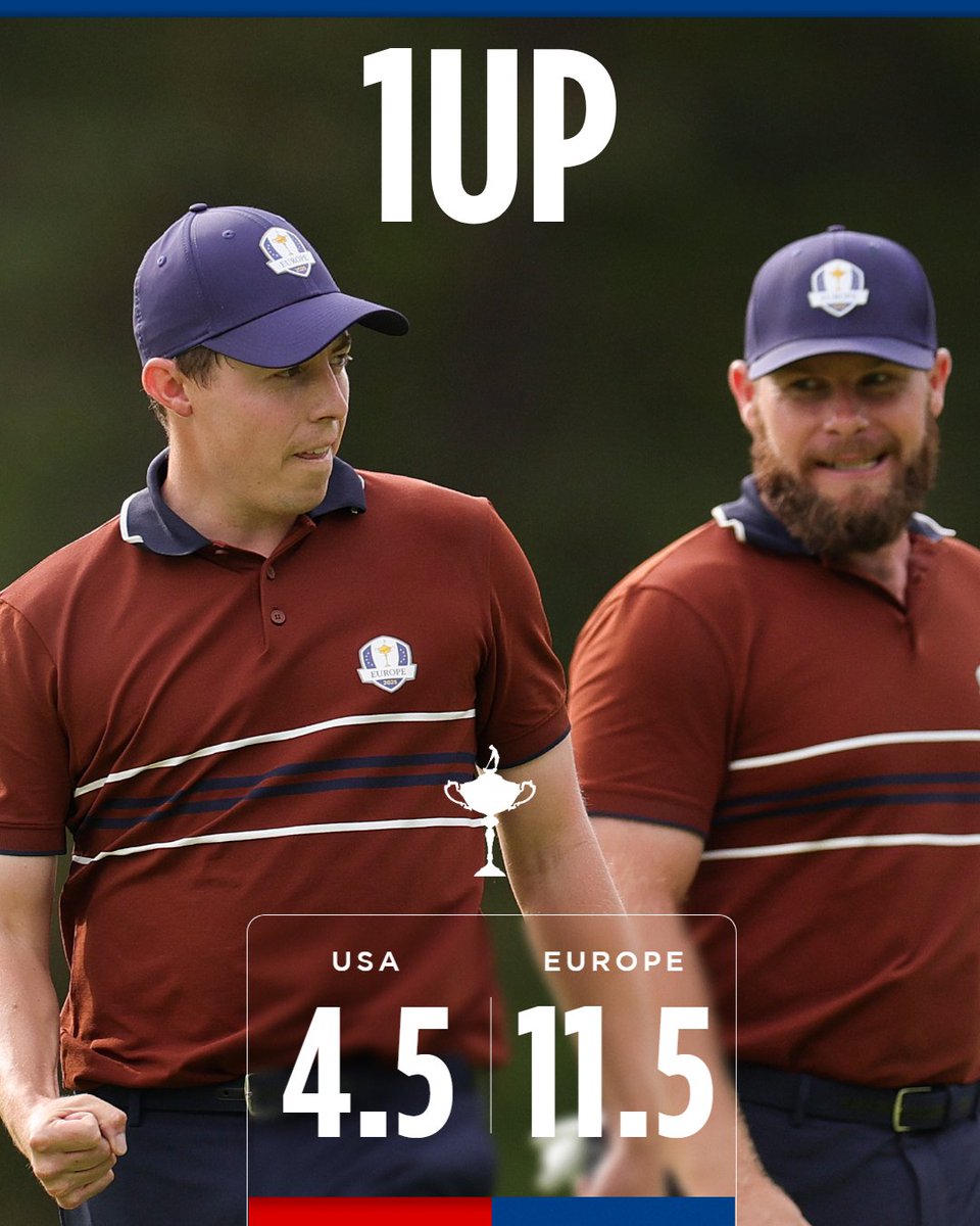 Fitzpatrick &amp; Hatton get the final point of the day 🇪🇺

#TeamEurope | #OurTimeOurPlace