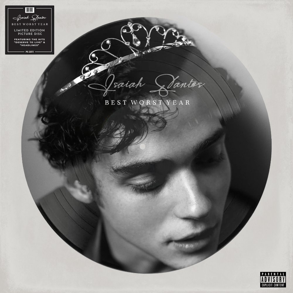 ‘Best Worst Year’ is available on 1xLP 160g D2C picture disc vinyl ⏺️ It is exclusive to my official webstore at isaiahsantos.com/music 🎶 #BestWorstYearVinyl