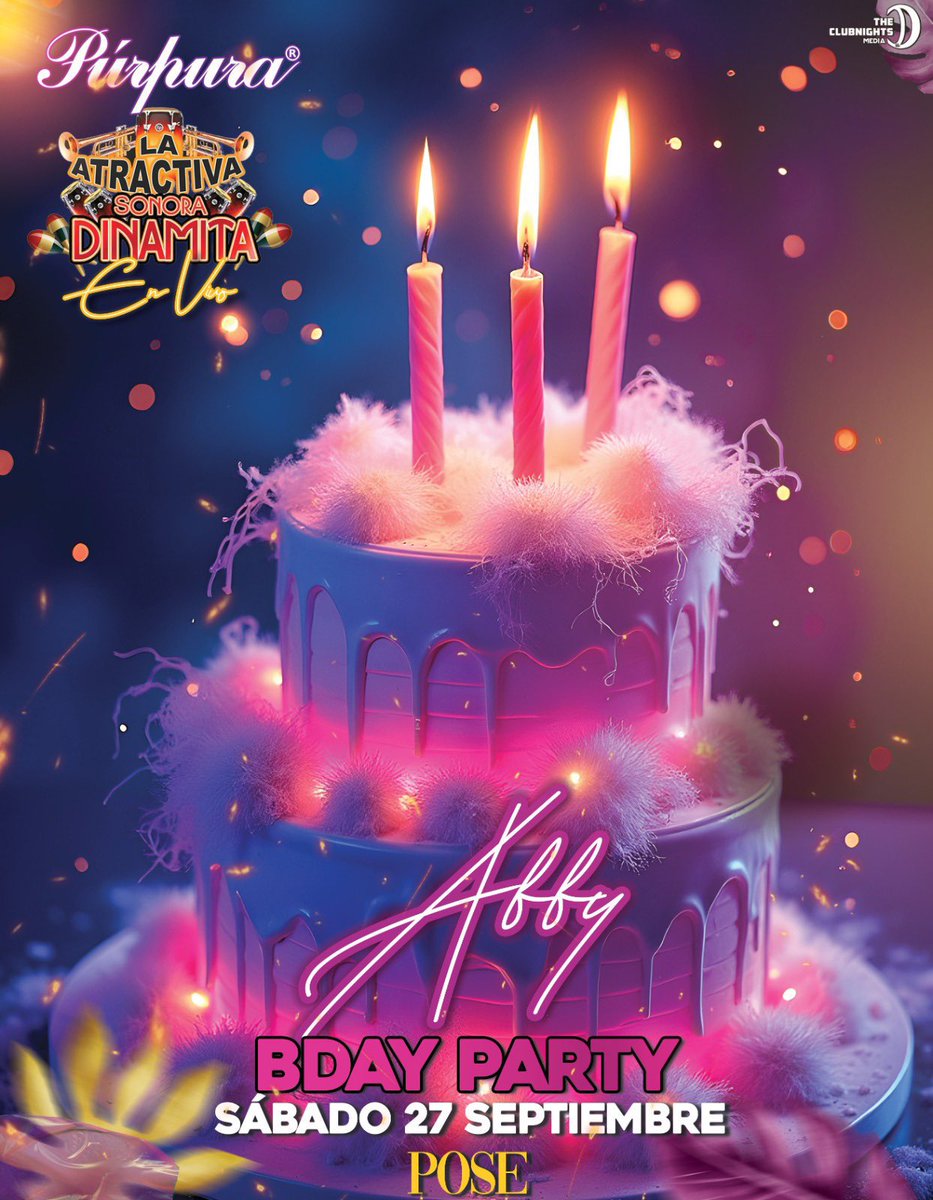 HOY❤️‍🔥HOY❤️‍🔥HOY

Vamos a cerrar con broche de oro este mes de festejos! 

Nos vemos en unas horas para disfrutar de una noche muy candente! 

🌟SÁBADO 27 SEPT 🌟
#Purpura Presenta:
Totalmente en Vivo 
🎺La Atractiva Sonora Dinamita de Angel Mondragón🪘🥁

Después de una sesión de