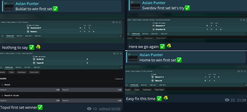 TheAsianAgent's tweet photo. Huge day with solid wins and fixed games on TG 🤑

25$ giveaway 

-Like + RT
-Follow me

https://t.co/sqKknBCqBh

#Fixed #Suspicious #Suspiciousgames #Fixedgames https://t.co/r4zUNENQ1P