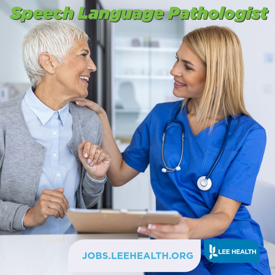 🌟 Join Lee Health as an SLP-CCC! 🌟
Up to $10K hiring bonus + great benefits. Opportunities in Acute Care, Skilled Nursing &amp; Outpatient (Adults &amp; Peds).

Apply now 👉 bit.ly/LeeHealth-SLP
Chat with a recruiter 👉 oli.vi/1gwVdEb

#SLP #SpeechTherapy #ASHA #SLPCCC