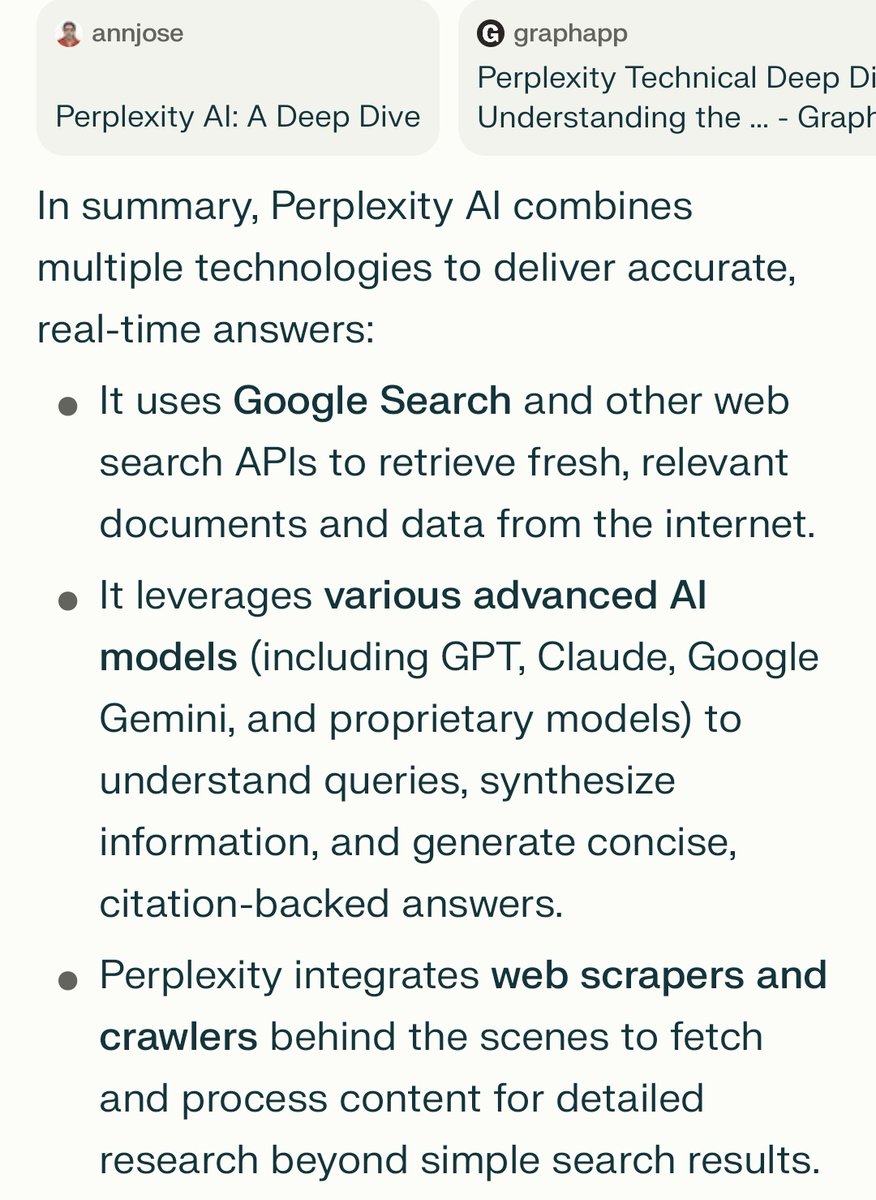 numerosai's tweet image. To build #Perplexity, you need an open router that has predefined knowledge of which AI is best for each task, along with an MCP tool or agentic RAG combined with the Google Search API.