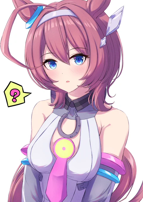 おはようございます! こっちでも上げます! シキ三ヤさんのウルフカットブルボンを描かせていただきました! #ミホノブルボン