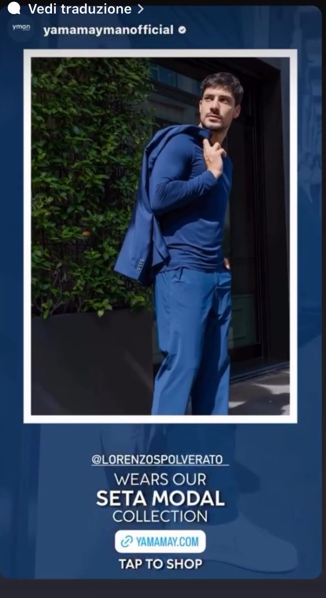 FDarimini's tweet photo. "The perfect pajamas for all those who love Yamamay and who love silk and who love this amazing guy!" #YamamayMan #Yamamay #lorenzospolverato https://t.co/wjDJGTO9Wq