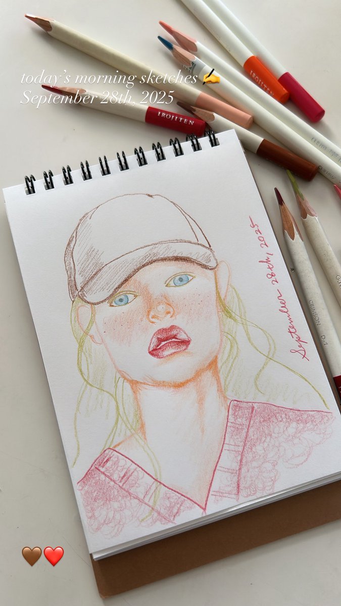 majico___'s tweet photo. today’s morning sketches ✍️
September 28th, 2025
#majico #doodle #drawing #illust #illustration #sketch #routine #スケッチ #イラスト #デッサン #ルーティン #顔 #似顔絵 #ポートレート https://t.co/KwnVOFae0f