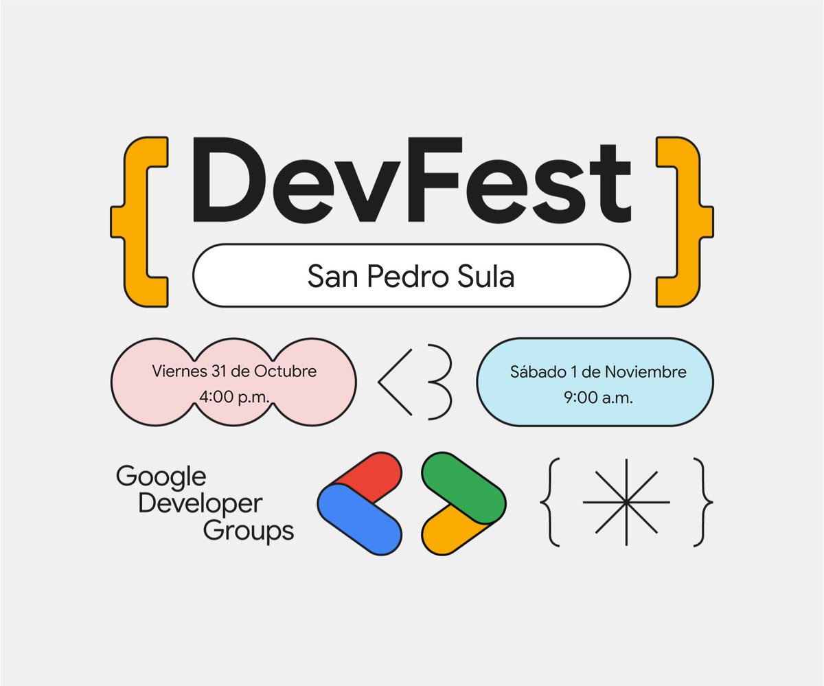 GDGSanPedroSula's tweet image. 🚀 Anunciamos el DevFest San Pedro Sula 2025, una experiencia extendida de dos días donde exploraremos a fondo las últimas tecnologías y herramientas de Google y mucho más. Si eres desarrollador, entusiasta de la tecnología, o buscas innovar, este es el lugar para conectar,...