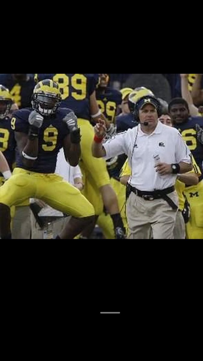 Throwback w/ Rich Rod 

I feel your pain. 

We were probably losing this game. 

This guy had no business being at the University of Michigan. 

But I do wish him well 🙏🏽