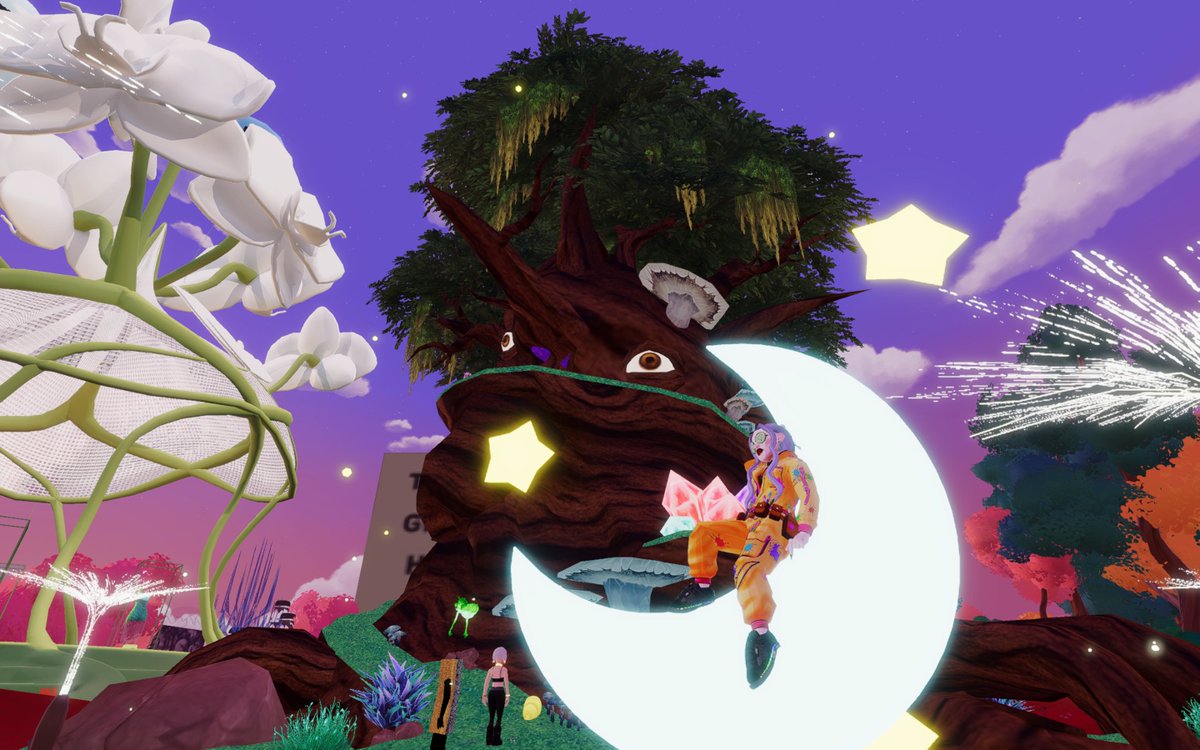 Sixth Stop:

📍-147,-94 Symbiotic Grove by <a href="/PepeGawd/">PepeGawd 🐸</a> 

#DecentralandArtWeek