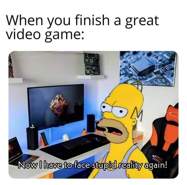 pcaesthetic1's tweet photo. 🎮😩 That moment when you finish a great game… and reality feels like the hardest boss fight.

#gamingmemes #gamer #Simpsons #GamingCommunity #gamingtwt #Memes #pcgaming #gaminggenshin #twitch #streamer https://t.co/bUZDKWEP4H