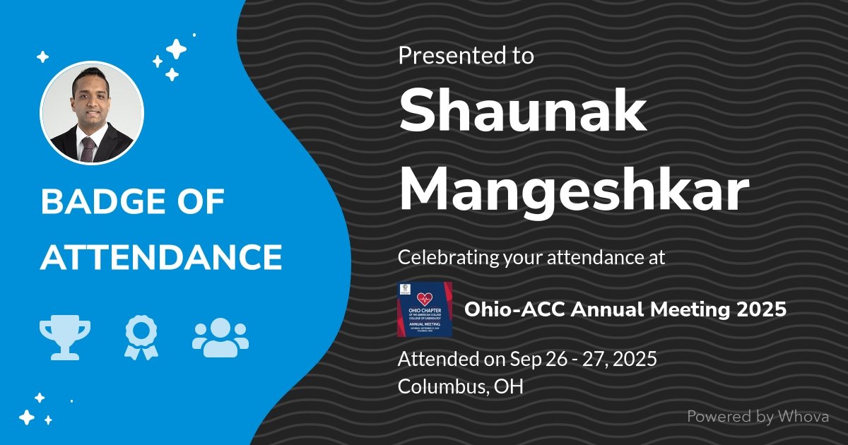 Shaunak Mangeshkar, MD. tweet media