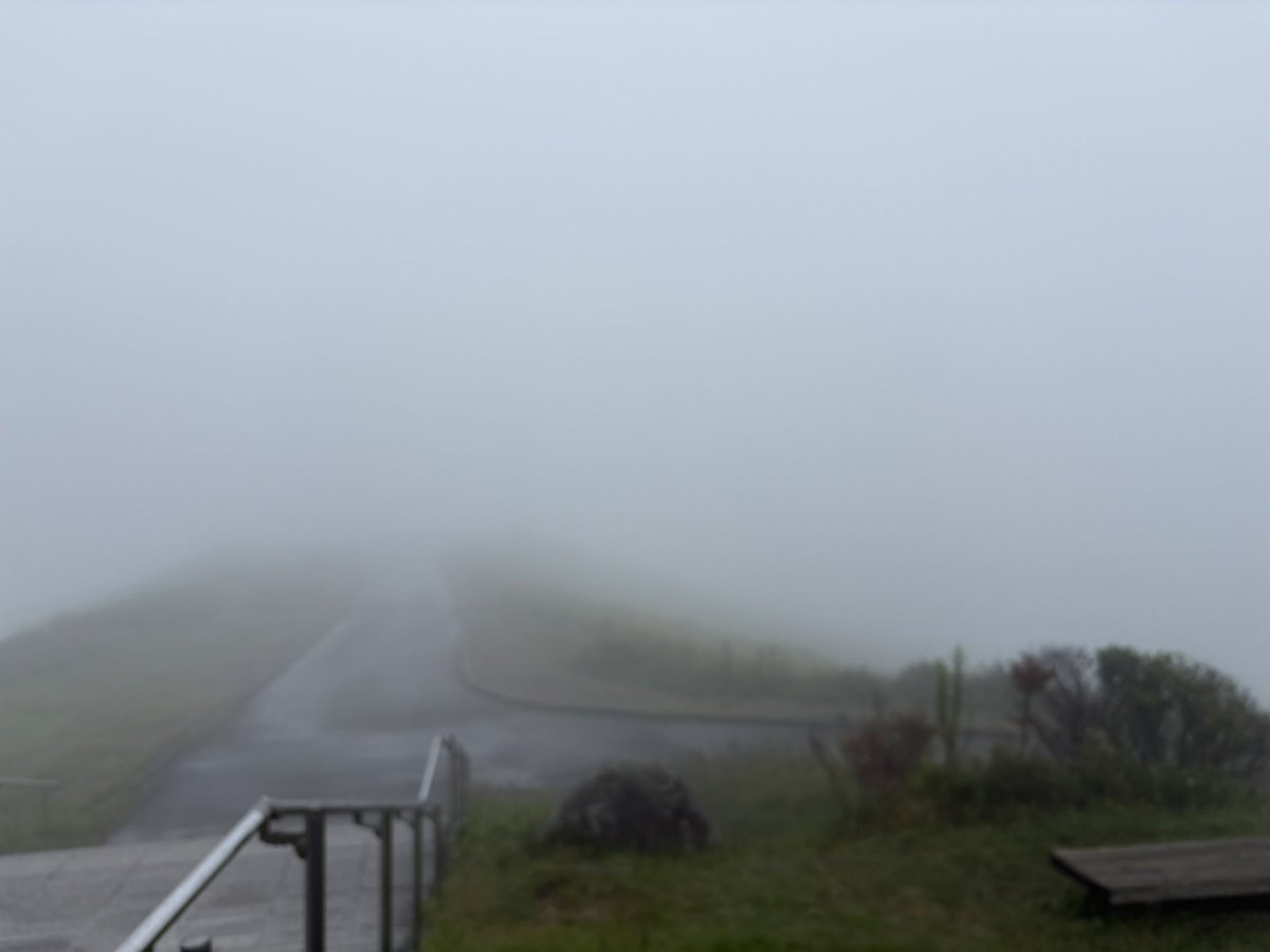 HatiRider's tweet photo. 熊本の阿蘇・大観峰に行ったけど霧でなんも見えねーw
雨が降ってないだけマシか。 https://t.co/l3qBFlkmwy