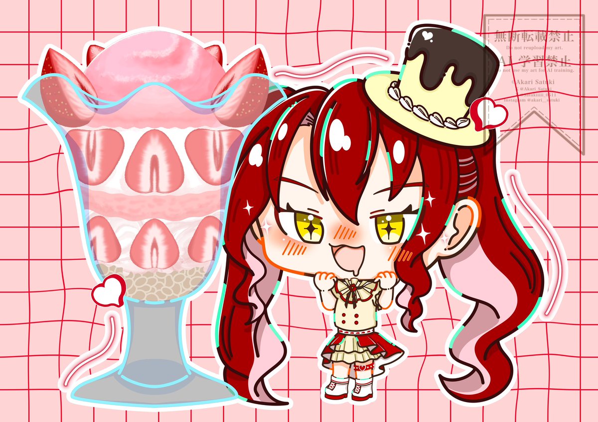 Akari_Satuki_'s tweet photo. 🍨パフェ×りあ♦️

#oc #SD #illustration #明里のアトリエ https://t.co/ETsLNqIwcU