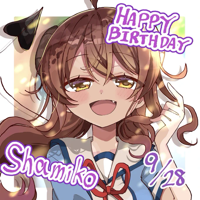 今年の生誕祭イラストは、2人とも似た感じにしてます