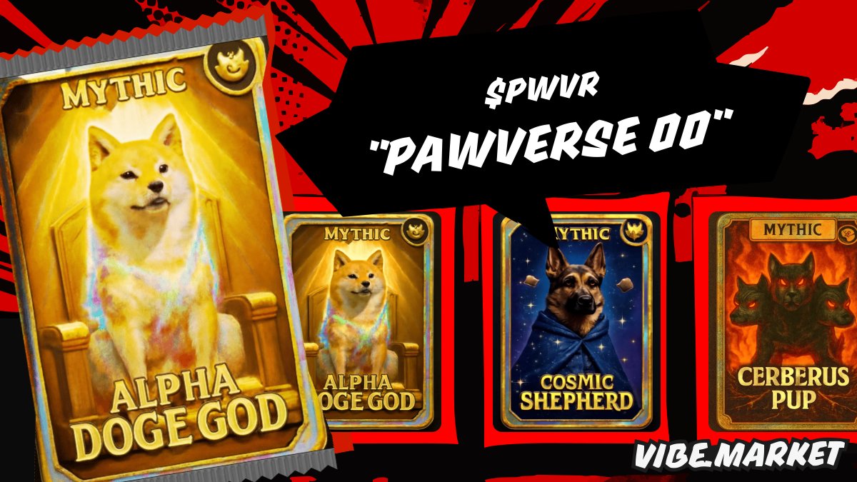 EthFallenz's tweet photo. Grab your Pawverse 🐾✨ ($PWVR) packs on @vibechain ♦️

https://t.co/3SllOGZA5l https://t.co/E1mQt4jmQY