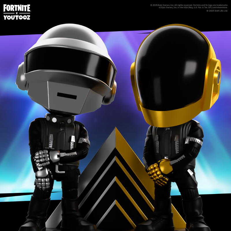 Daft Punk x Youtooz x Fortnite is available now for 4 weeks only 🎶