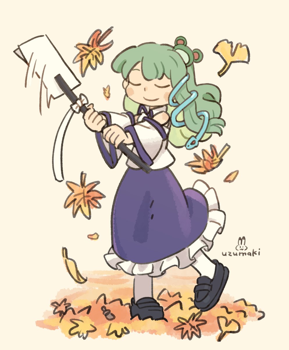 OsushiUzumaki's tweet image. 東風谷早苗🍁
#東方Projectイラスト
