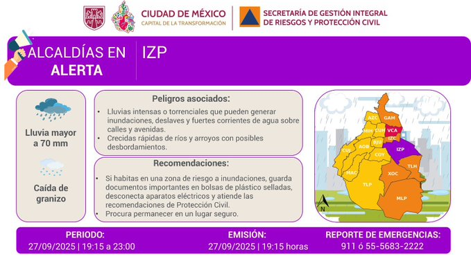 CorresponsalsMX's tweet photo. #ULTIMAHORA
🟣 @Alc_Iztapalapa EN ALERTA MORADA POR GRAVES #INUNDACIONES,
LA #AYUDA ES INSUFICIENTE.👇
⚠️cerradas vialidades, suspención de transporte público, suspendido el servicio de la Linea A de @MetroCDMX, #COLAPSADO EL TRÁFICO.
Servicio gratutito de RTP de #Guelatao a #santamarthaacatitla
#evitalazona #CDMX @SSC_CDMX @ClaraBrugadaM