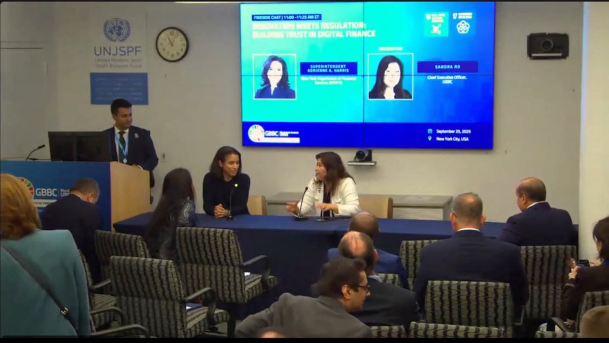 diplomirko's tweet image. It has been a real pleasure to be the master of ceremonies of the @GBBCouncil’s #Blockchain Global #UNGA 2025 hosted by the #UNJSPF in New York. A full day of discussions on the role of emerging technologies in achieving the #SDGs.

🔗 youtube.com/live/2Dtft6oUl…