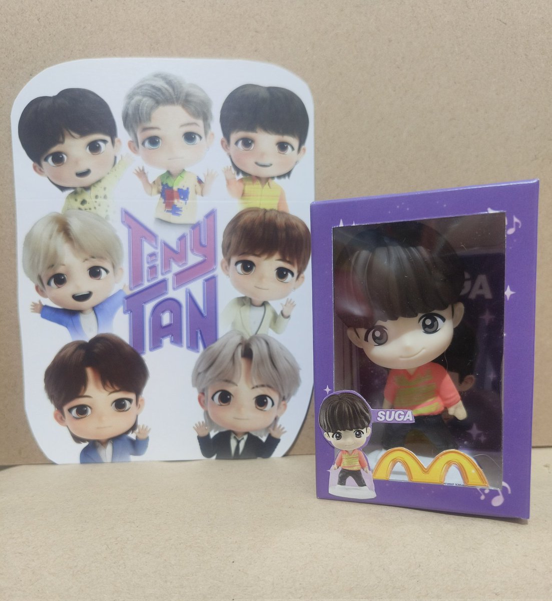 Okaypopst's tweet photo. Try ko lang kay Suga muna 😍💜

Tiny Tan BTS mcdo https://t.co/Dpp047H1Ou