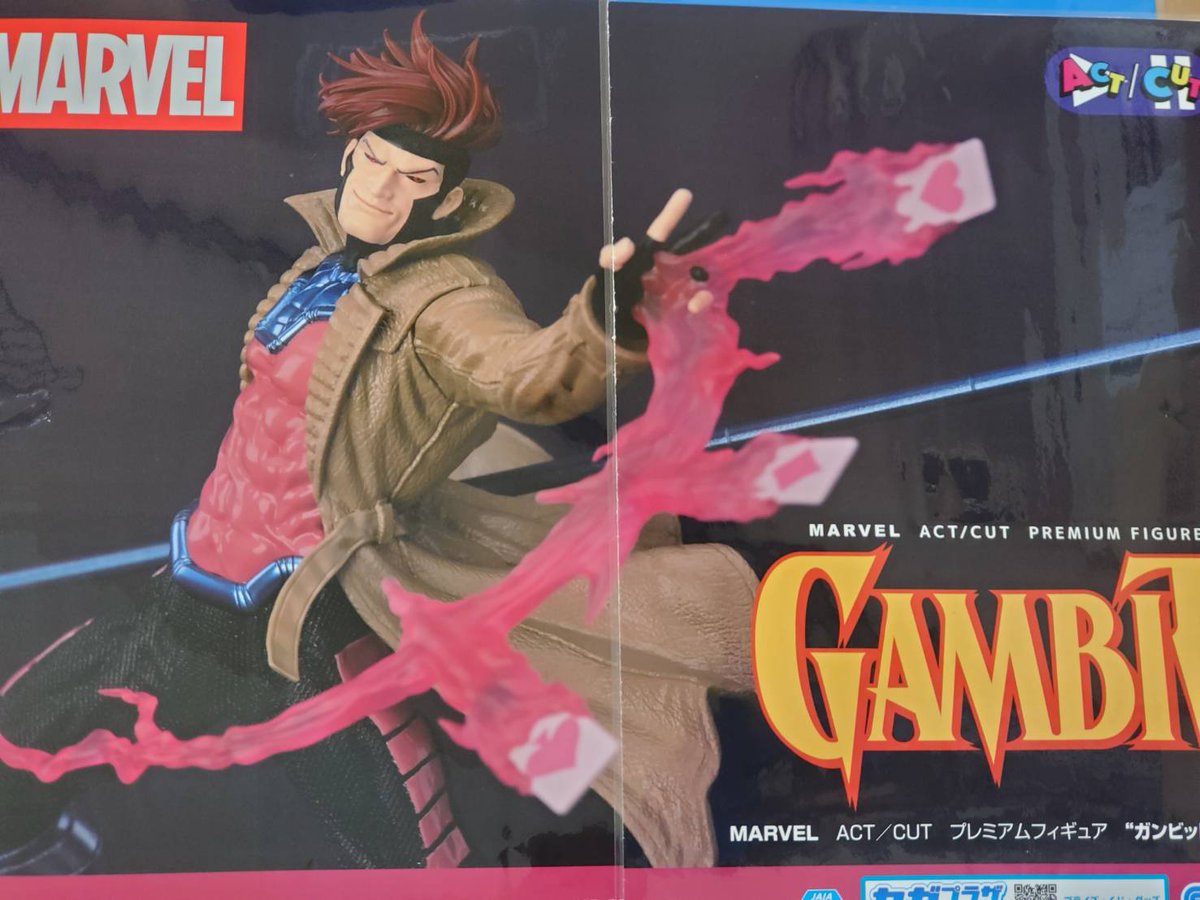 新品 Gambit ACT/PREMIUM FIGURE ガンビット フィギュア Act cut Marvel act ガンビット フィギュア 未開封 MARVEL ACT CUT
