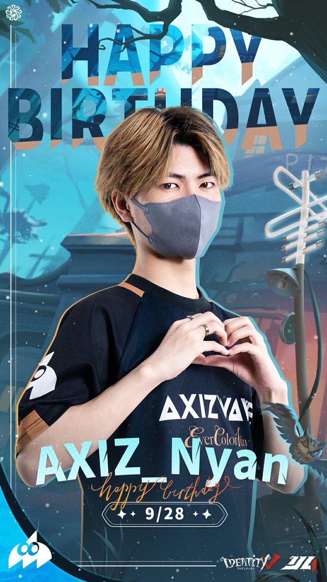 AXIZ WAVE nyan選手(笑) サイン色紙 第五人格 identity