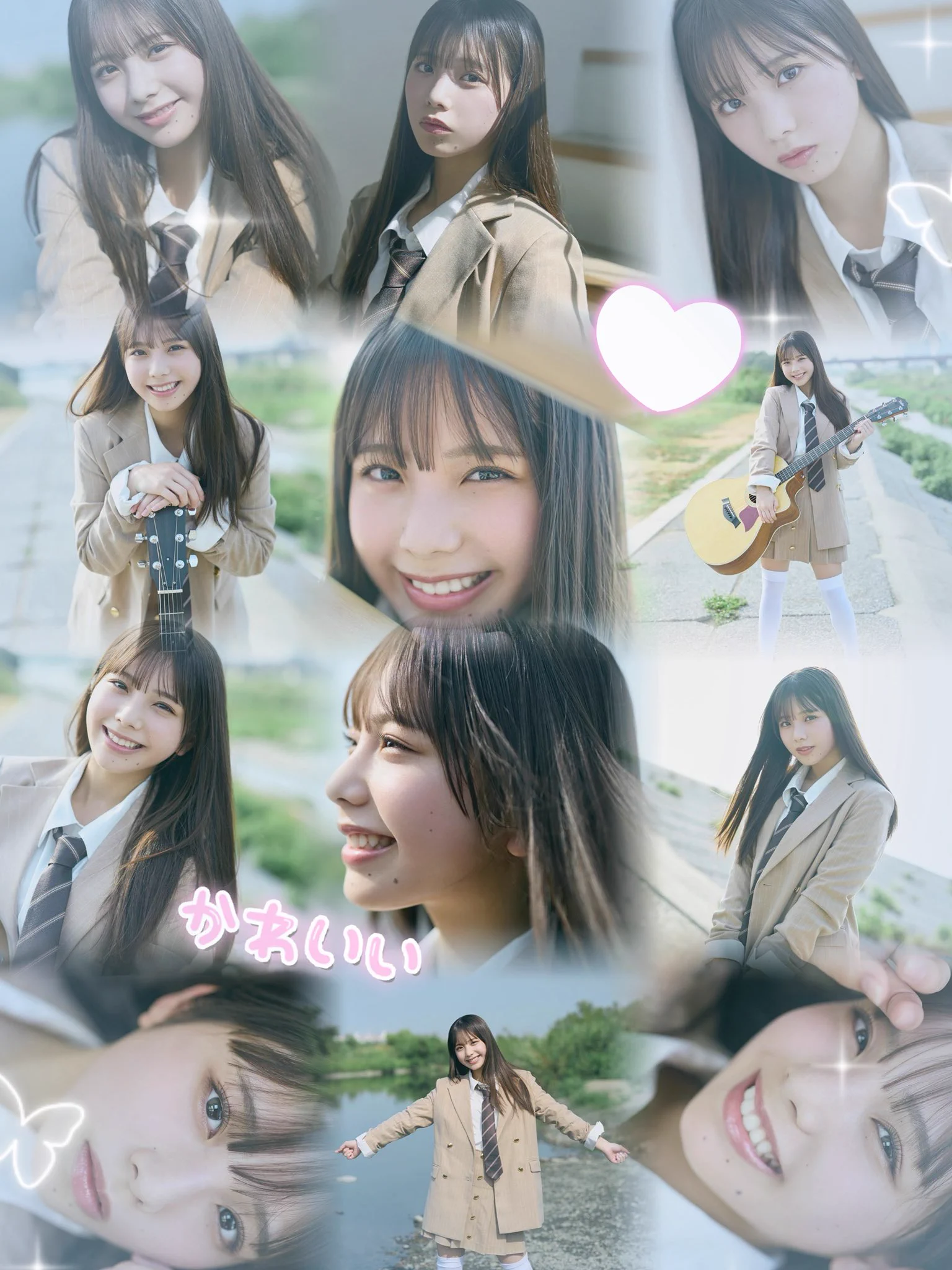 日向坂46五期生 下田衣珠季のギター抱えグラビア公開