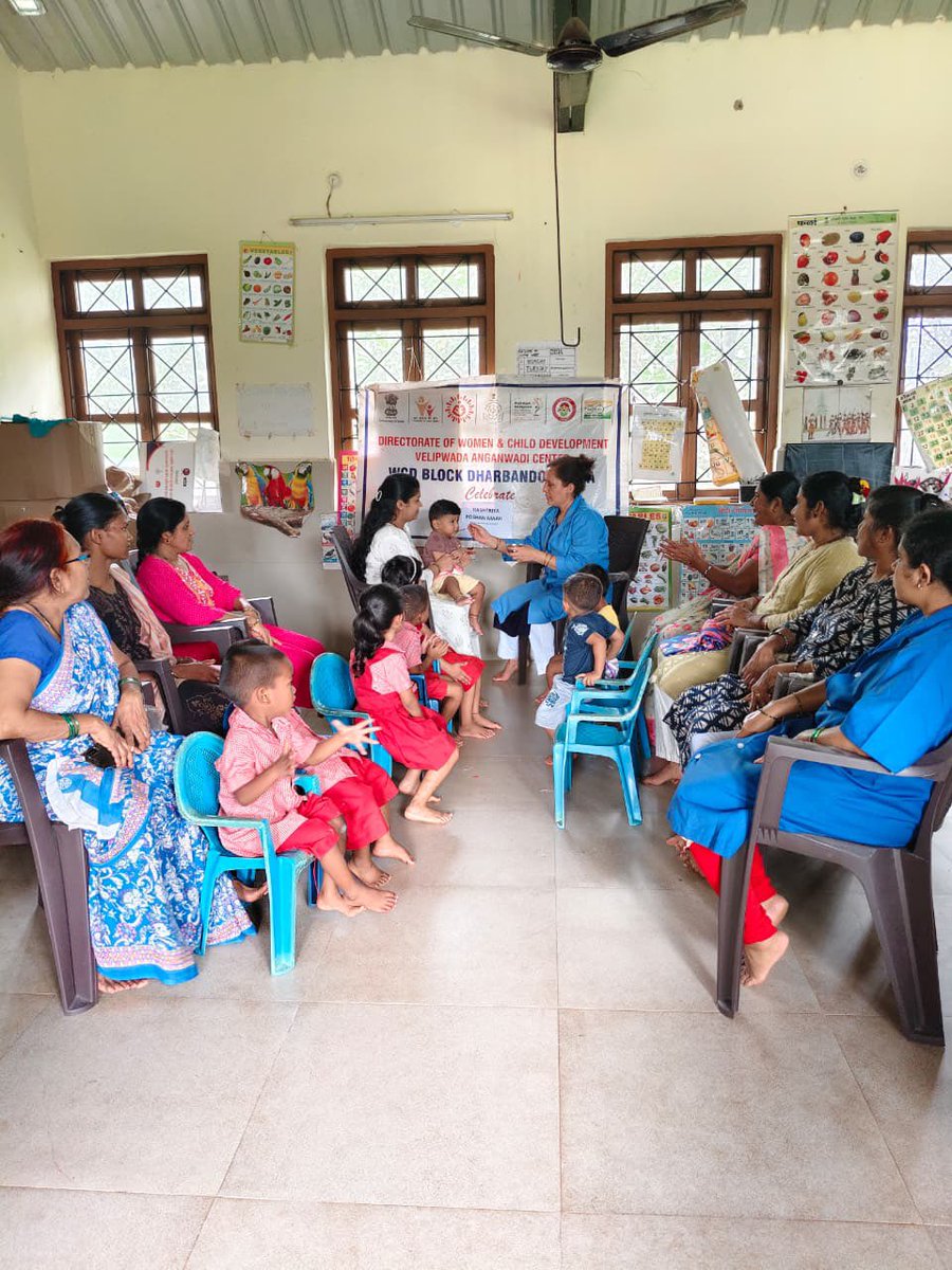 visrane's tweet photo. Healthy mothers, healthy children, stronger India.

As part of the ongoing Poshan Maah celebrations, the Women & Child Development Department organised impactful programmes across multiple Anganwadi Centres in Goa, bringing communities together to focus on the health and well-being of women and children.

Through these interactive community meetings, mothers were empowered with knowledge on breastfeeding, balanced diets, and nutritious food practices that can transform the lives of families and ensure brighter futures for children. Our Anganwadis continue to stand as pillars of grassroots care and empowerment, nurturing change where it matters the most.

This initiative is a reflection of the vision of Hon’ble Prime Minister Shri @narendramodi ji, who has made Poshan Abhiyaan a true Jan Andolan—a people’s movement to build a healthier and stronger nation.

With the guidance of Union Minister for Women & Child Development, Smt. @Annapurna4BJP ji, we are determined to strengthen these efforts in Goa, ensuring that every mother feels supported and every child gets the best start in life.

#PoshanMaah #PoshanAbhiyaan #NutritionAwareness #WCD #Goa 

@MinistryWCD