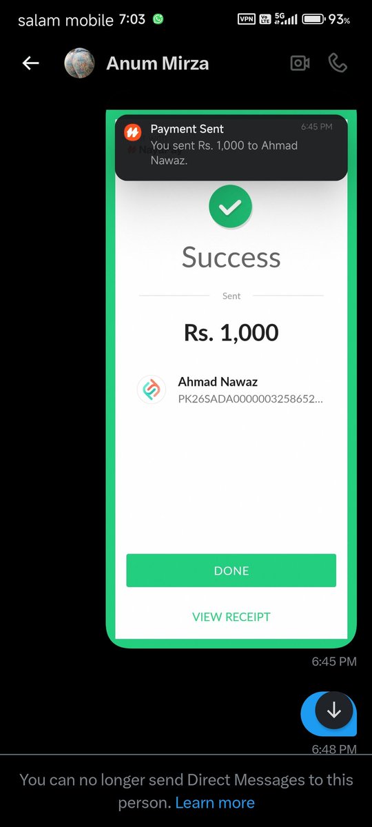 DemonSo7869's tweet photo. @DevilBachi_ Fake scam hai paisy ly KY block kr diya koi bhi apny paisy zaya na kry https://t.co/RAYOa9tVfU