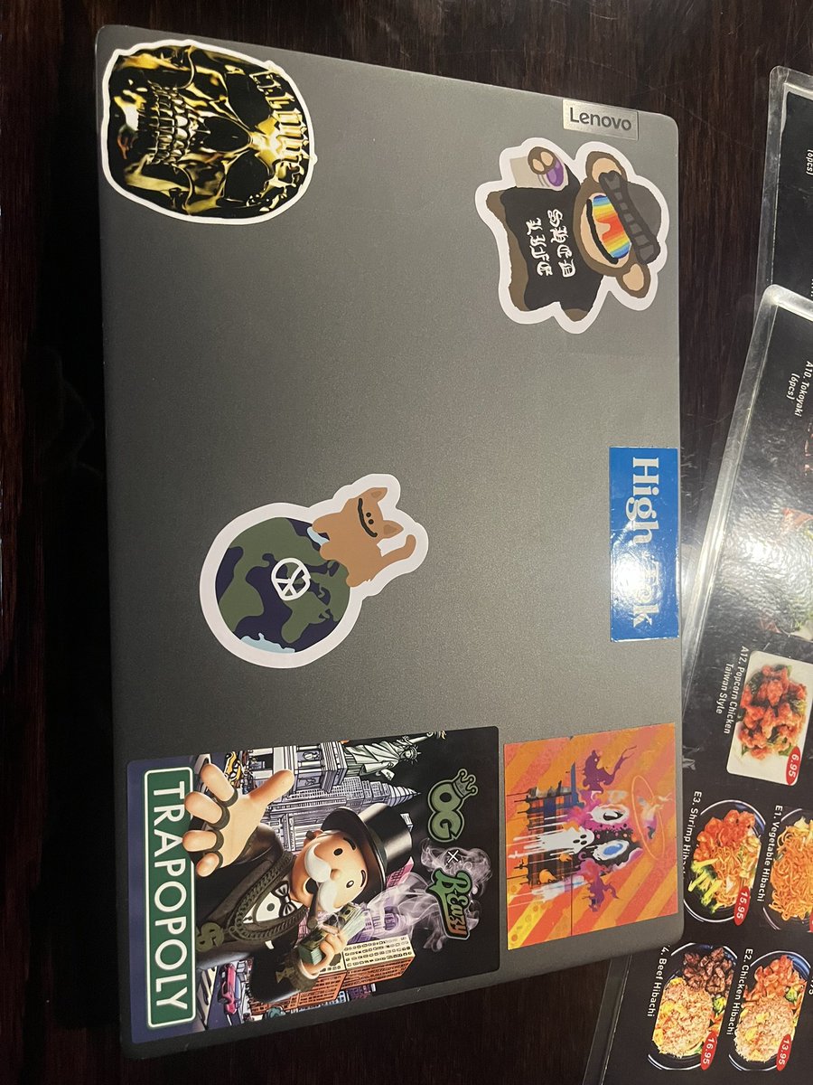 Some nice stickers for my blockchain laptop 
<a href="/theskullhunters/">SkullHunters</a> <a href="/BitcoinPuppets/">Bitcoin Puppets Community</a> <a href="/B_Eazyllc/">B Eazy</a> <a href="/FarmacyFantoms/">The Farmacy Fantoms 👻</a> <a href="/stylesp/">little farma</a>