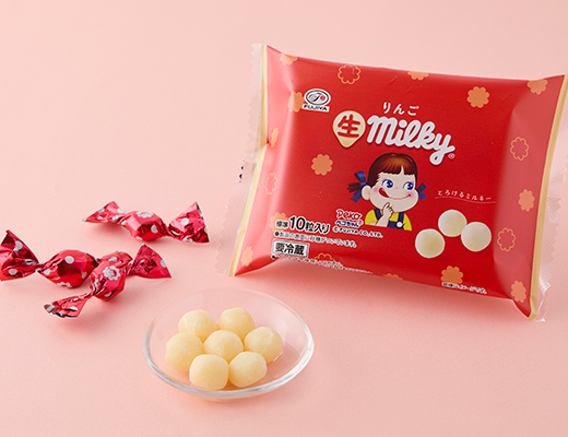 不二家 生ミルキー りんご」がローソンで9月30日発売、北海道産生