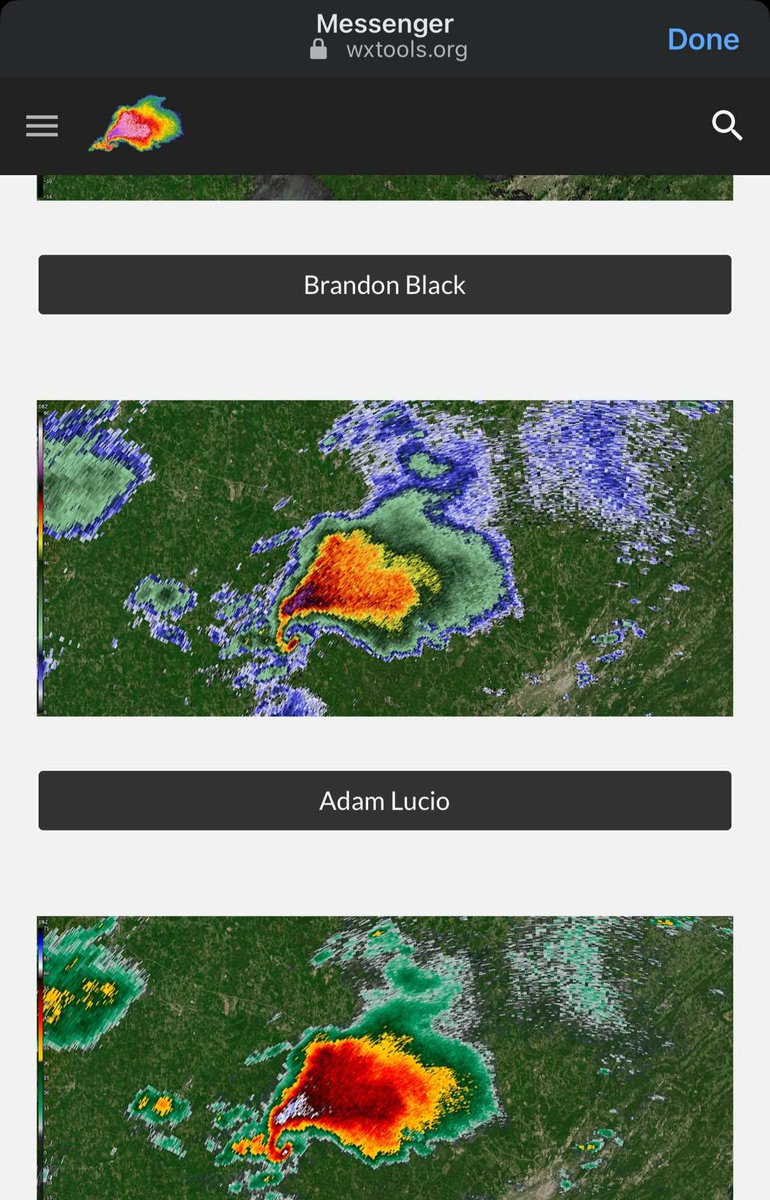 AdamLucioWX's tweet image. Heck yea RadarScope custom color pallets. Didn’t realize the one I made for GR3 like 15 years ago ended up on WxTools. Sweet!