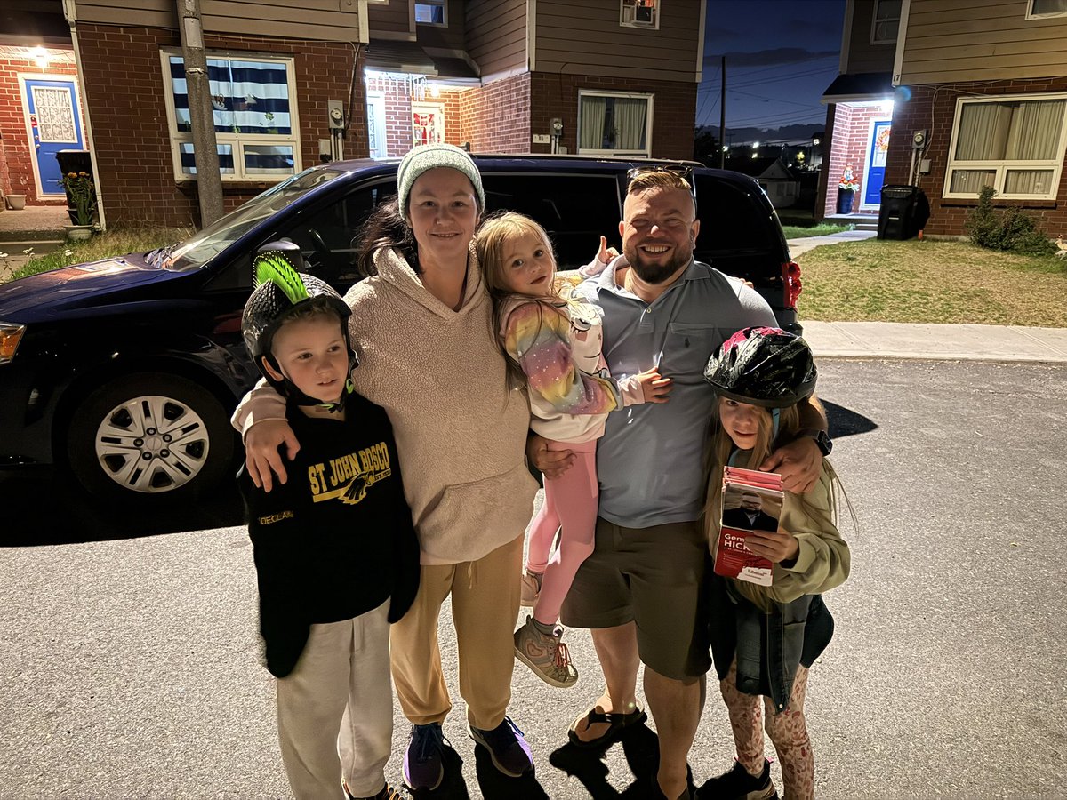 What a day! Truly special to knock on doors along Franklyn Avenue with my mother; the street we once called home. Grateful to be joined by dear friends, including the incredible <a href="/SeamusORegan/">Seamus O'Regan Jr</a>. The response at the doors was nothing short of inspiring. Fired up. Ready for what’s