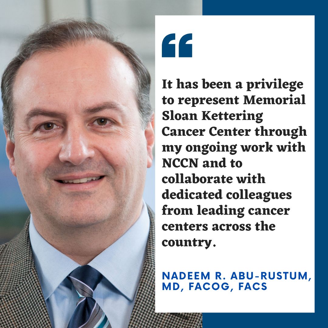 OncologyTimes's tweet image. Nadeem R. Abu-Rustum, MD, FACOG, FACS, Chief of the Gynecologic Service at Memorial Sloan Kettering Cancer Center, was honored with the 2025 #NCCN Excellence in Engagement Award. ow.ly/C3VV50X2ZFV