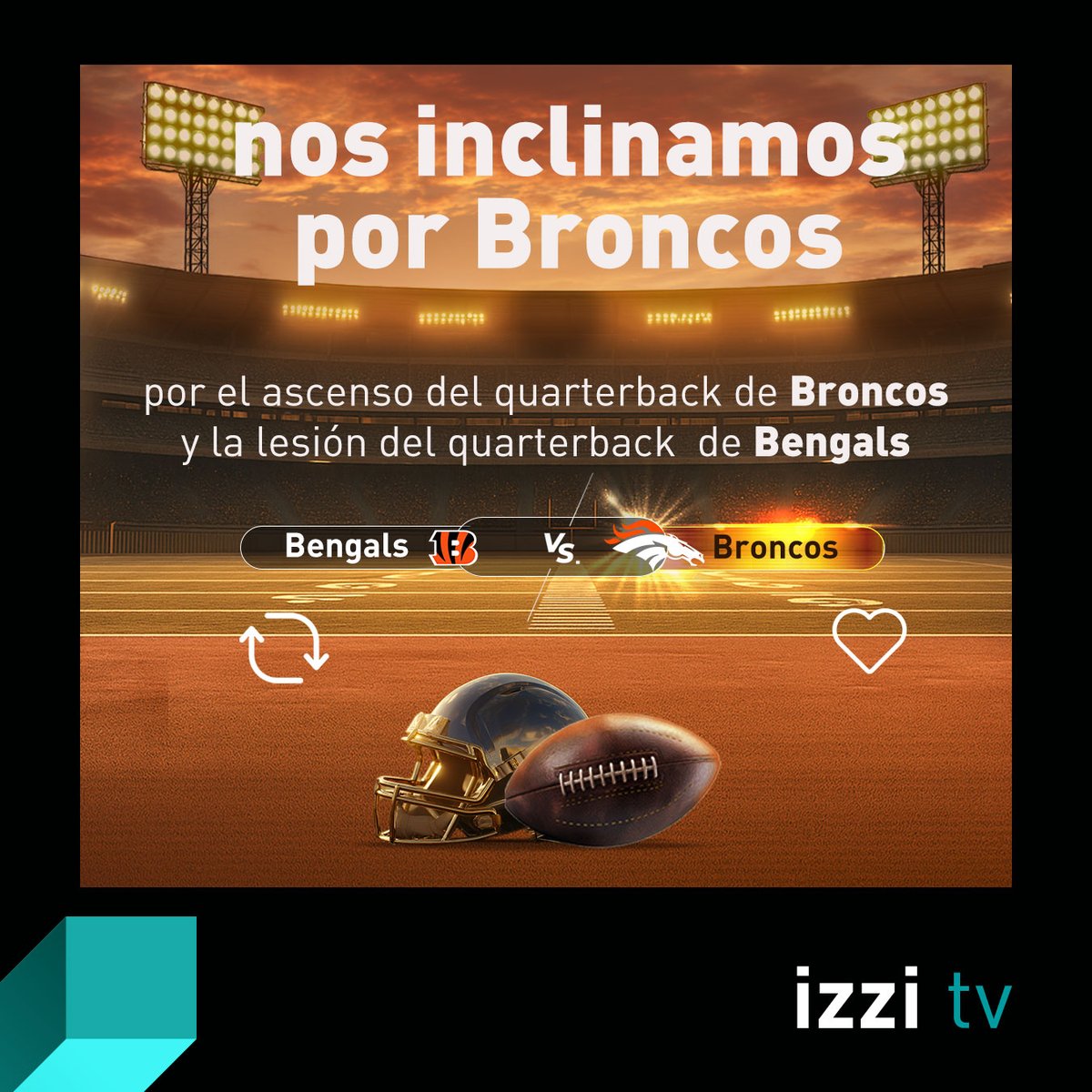 izzi_mx's tweet photo. Ya están los #izzipicks de la semana 4, pero queremos saber tu apuesta ganadora de estos partidos. 😃🏈​

#LaNFLsevivemejorenizzi #NFL https://t.co/qls8jnI5AS