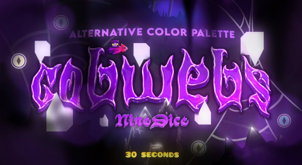 Hsz1el_'s tweet photo. "Cobwebs" Thumbnail | For - @ImKeshito
❤️/🔁/💬 - Pleasee 🛐
------------------------
#GeometryDash #gd #artwork #thumbnail #desing #altcolor #cobwebs #demon #extreme #gdtwt https://t.co/VO9qZHTLOg