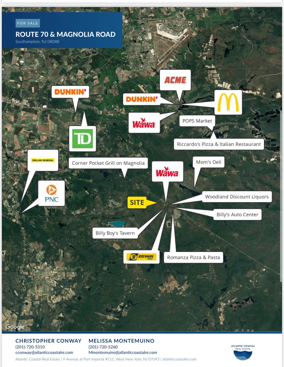 Retail_RE's tweet image. New to market: 33.7 acre #developmentsite available #forsale in #southamptonnj #commercialrealestate #njre #CRE #land