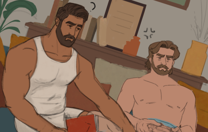 B_ryanart's tweet photo. Went for a bit of a break  Here's a current wip !  #beard #bara #mlm #gaycouple #gaymers #oc #bear #muscle #jock #pecs #delts #abs #quads #gay #daddy #gayart #twunk https://t.co/wAIMjHqbEK