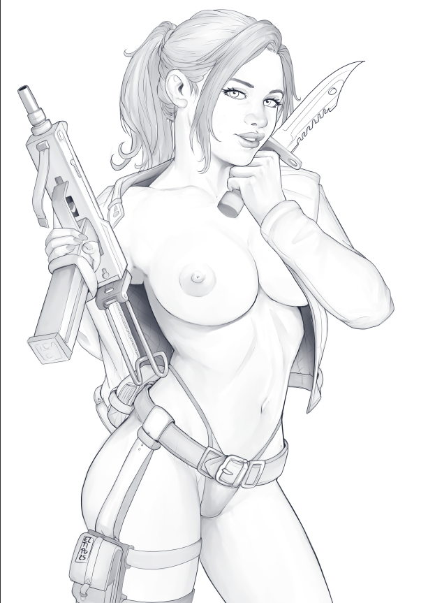 Gave Claire another weapon, think the knife is not enough for her XD