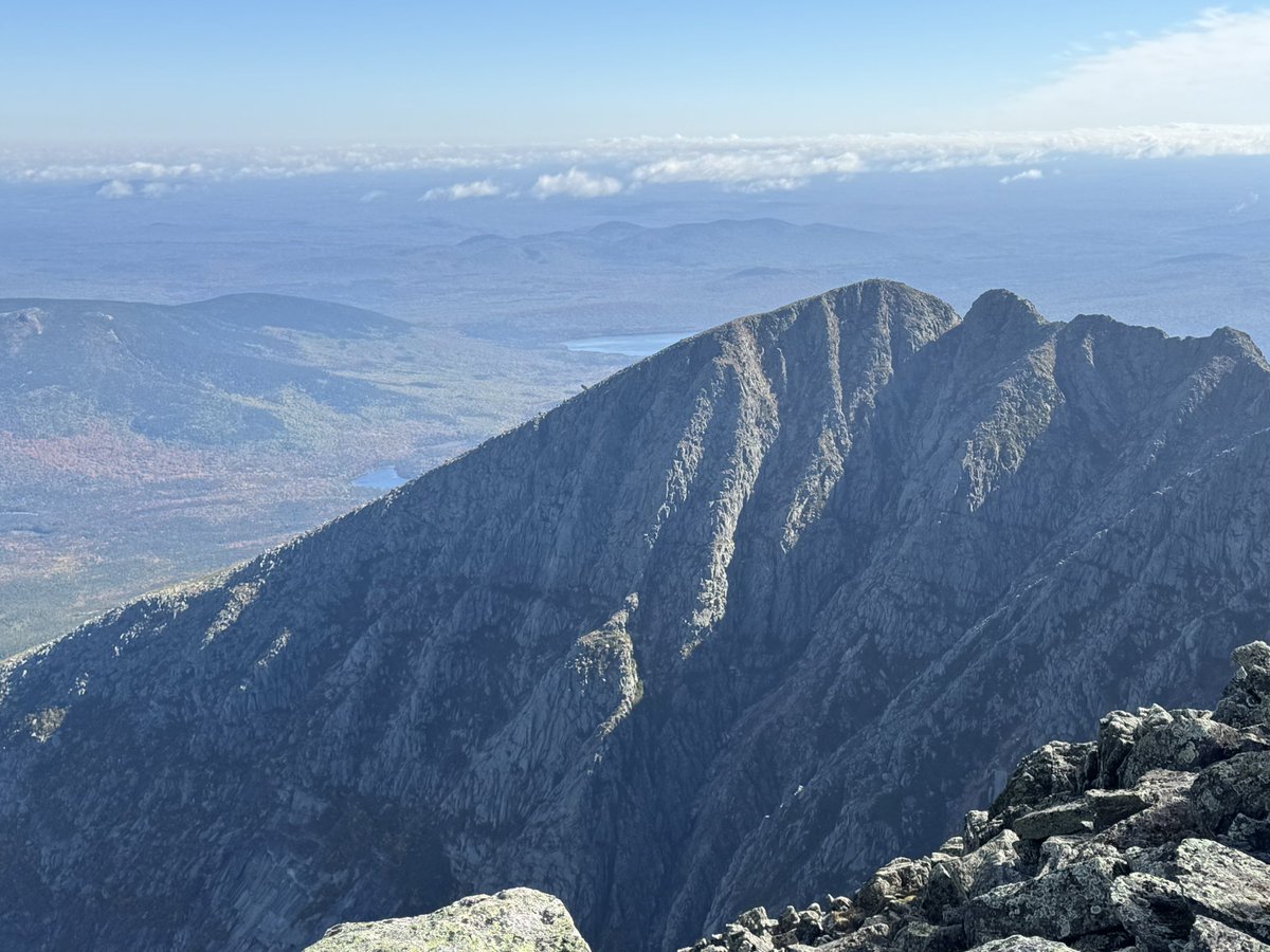 Whospaul's tweet image. Yesterday, I summitted Katahdin with my brother in law.