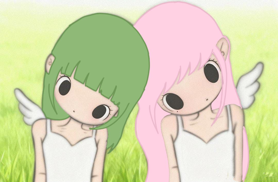 real footage of me and my twin . ˃ 𖥦 ˂