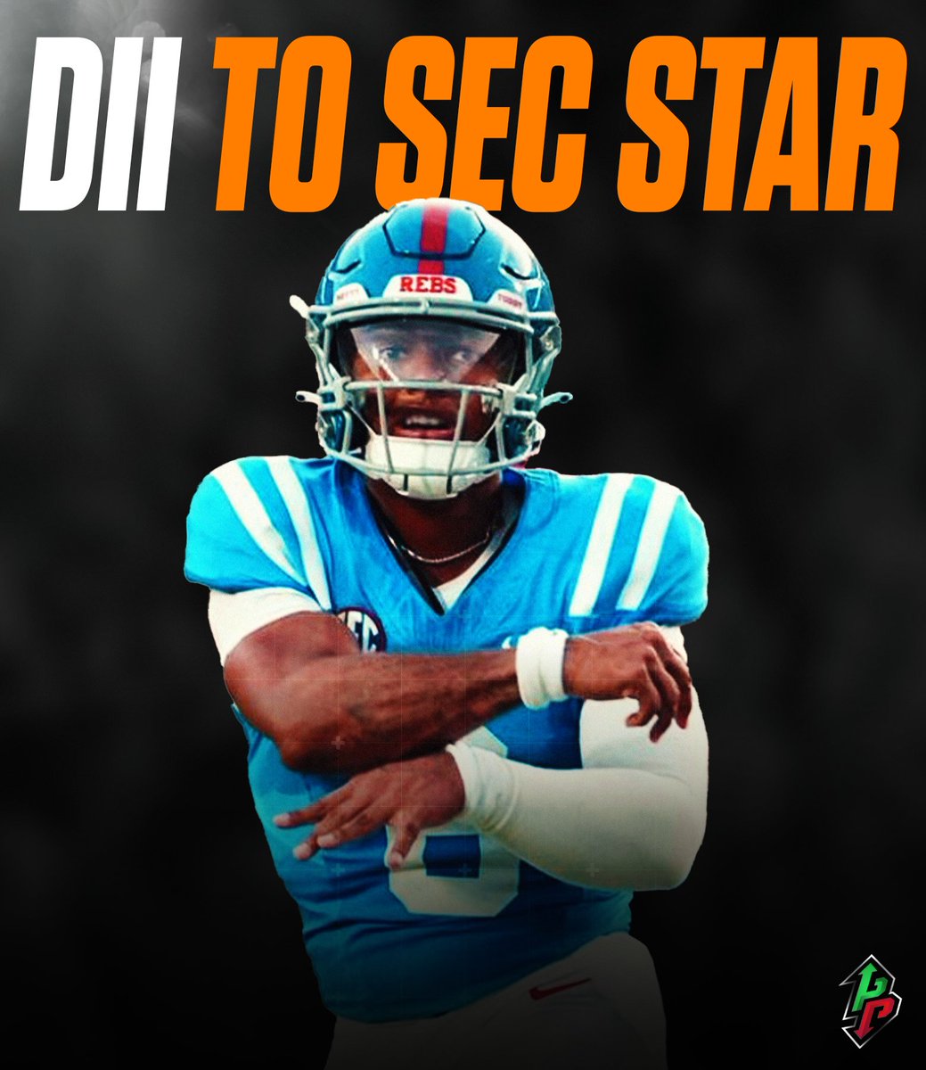 Trinidad Chambliss might have the best story in college football.  

🔶 0-star recruit 
🔶 0 FBS offers 
🔶 Went to D2 Ferris State, won a national title and 3rd in voting for D2 Heisman. 
🔶 Transfers to Ole Miss, starts as the backup… now has them at 5-0  

On Saturday, he