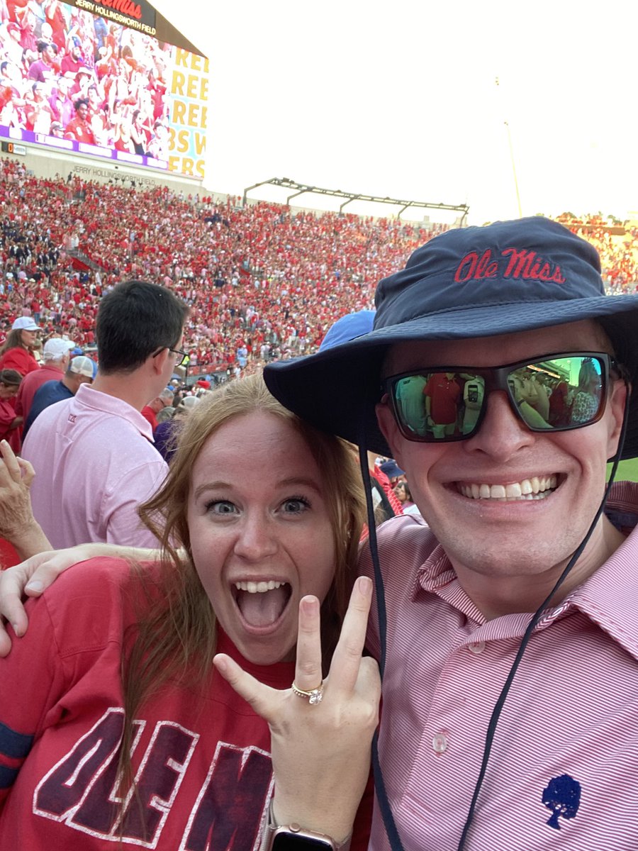 Jackson_Sepko's tweet photo. Happy three months of marriage to us 🎉

Time to fry up some corndogs and put on some Garth 🎶

#HottyToddy https://t.co/gHA3TTNmJu
